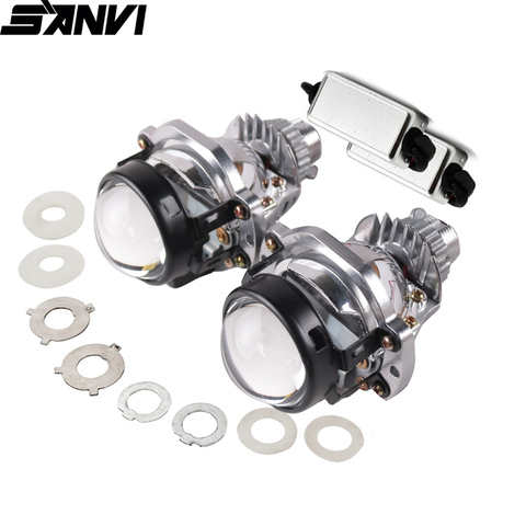 SANVI nuevo 1,8/2,0 Bi lentes de proyector LED faro 5500K 35W Auto LED faro motocicleta Kits de adaptación ► Foto 1/6