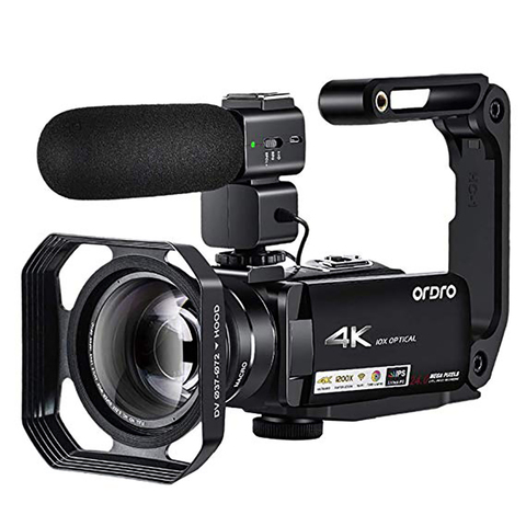 Videocámara 4k Vlogging Cámara Ordro AC7 10X Zoom óptico Camaras Filmadora Cámara Full HD para vídeos de YouTube ► Foto 1/6