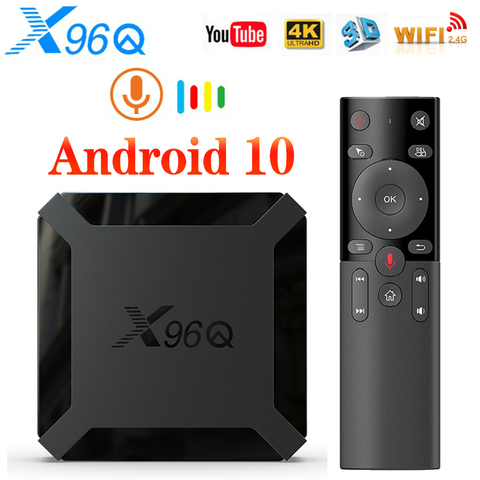 VONTAR X96Q Dispositivo de TV inteligente Android 10 4K Allwinner H313 Quad Core 2GB 16GB Youtube Set Top Box TVBOX Android 10,0 reproductor de medios ► Foto 1/6