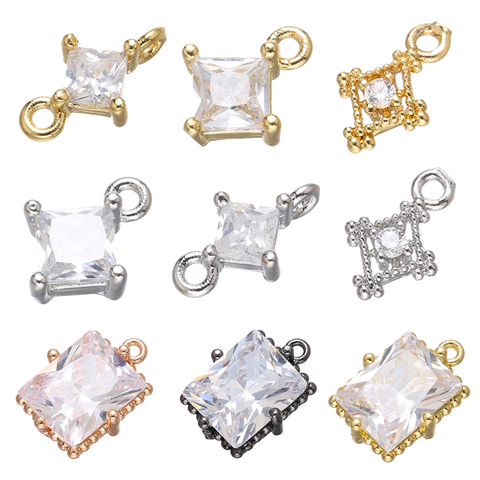 ZHUKOU-abalorios de cristal transparente de alta calidad para mujer, collar, pendientes, accesorios de joyería hechos a mano, modelo: VD685 ► Foto 1/6
