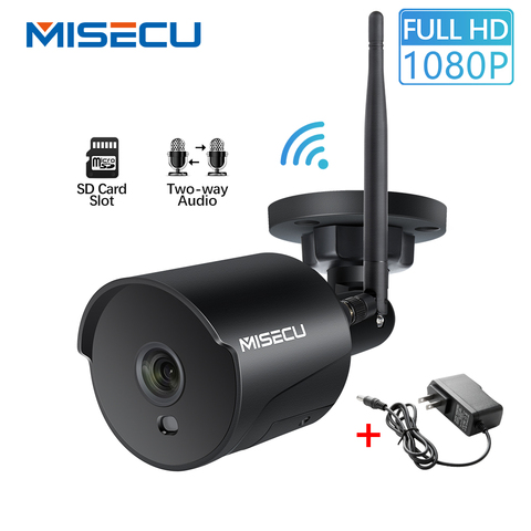 MISECU H.264 + Wifi + cámara de Audio construido tarjeta SD 2,8mm Wifi 1280*720 P P2P ONVIF inalámbrica de correo electrónico alerta noche IR visión de circuito cerrado de televisión al aire libre ► Foto 1/1