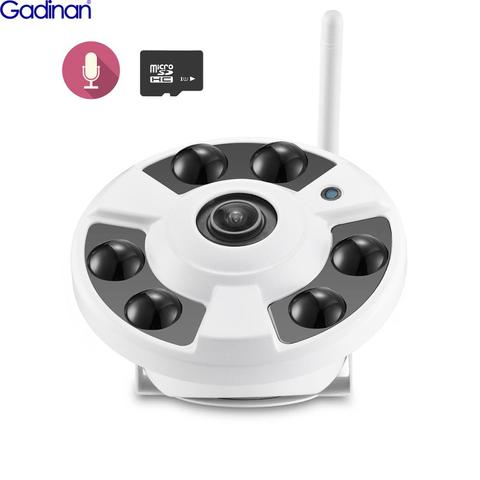 Gadinan-cámara Wifi de 5MP, lente ojo de pez de 1,7mm, detección de movimiento panorámica de 180 grados, ONVIF, seguridad CCTV para el hogar, Audio IP, iCSee ► Foto 1/6