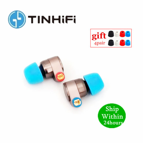 TINHIFI-auriculares T2 con unidad dinámica dual, dispositivo con graves de alta fidelidad, con conector metálico para DJ, auriculares con MMCX, de estaño, HIFI, T3, P1, T2, N1, S2 ► Foto 1/6