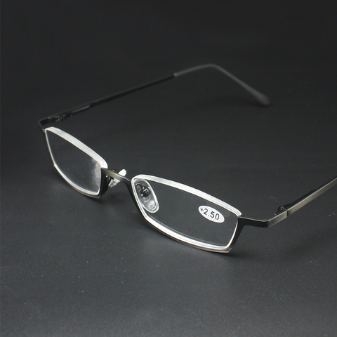 Gafas de lectura de medio marco para hombres y mujeres, lentes de lectura con visión clara, lupa de lectura antifatiga ► Foto 1/6