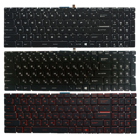 Ruso teclado para portátil MSI GP62 GP72 GL62 LG72 GL72 GP62VR GP62MVR GP72MVR GL62M GL62MVR GL63 GL72M GL73. Teclado ► Foto 1/6