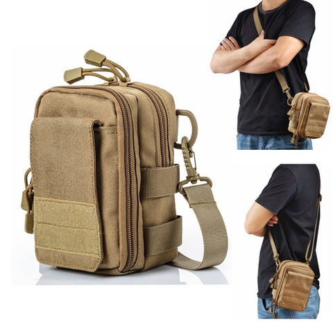 Bolsa táctica militar de nailon, bolso de viaje de hombro, para deportes al aire libre, escalada, aventura, caza, pesca, bolsa de herramientas Molle portátil ► Foto 1/6