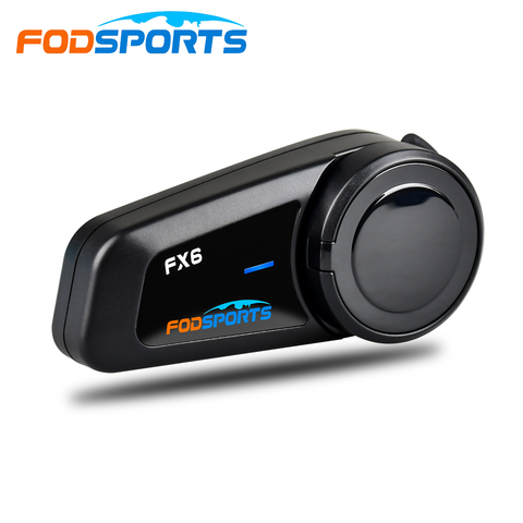 Fodsports-intercomunicador FX6 para casco de moto, auriculares inalámbricos con radio FM para todos los tipos de casco, 2022 m, 800 ► Foto 1/6