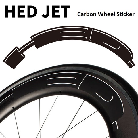 Pegatina de rueda de carbono para bicicleta de carretera, calcomanías para HED JET4 JET6 JET9 ► Foto 1/6