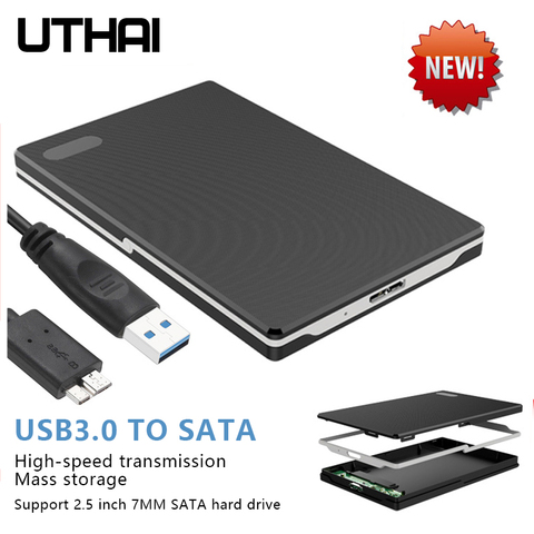 UTHAI-caja de disco duro G20 para Notebook, Puerto Serie USB de 2,5 pulgadas, carcasa de HDD móvil de alta velocidad, USB 3,0, nuevo producto ► Foto 1/6