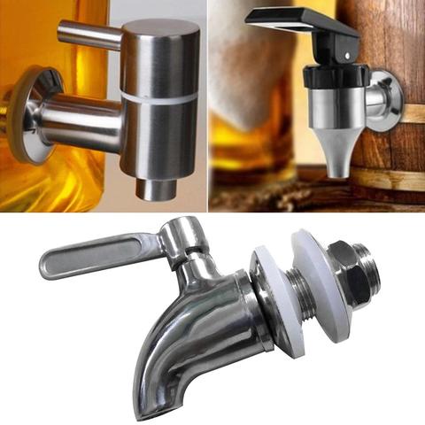 Dispensador de agua y bebidas de acero inoxidable, accesorio de alta temperatura, conveniente, cuerpo de Metal, grifo para zumo, barril de vino ► Foto 1/6