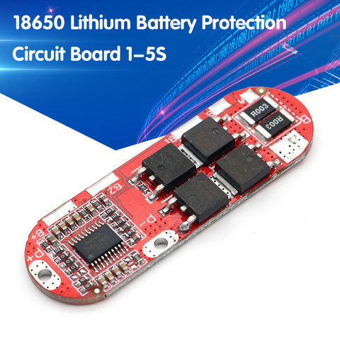 Batería de iones de litio 5s 25A BMS 18650, módulo de placa de circuito de protección de litio Lipo, Pcb Pcm, cargador de Lipo 1s 2s 10a 3s 4s ► Foto 1/6