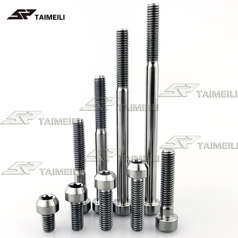 TAIMEILI titanium de tornillo de aleación de M6x10 15 20 25 30 35 40 50 60 70 80 90mm Torx cabeza de tornillo bicicleta modificado para motocicleta ► Foto 1/4