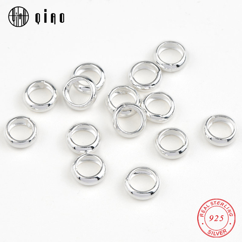 2022 nuevo 3-8mm 925 anillos de plata esterlina círculos de plata espaciador suelto anillos de cuentas de plata para pulsera collar de la joyería DIY ► Foto 1/6