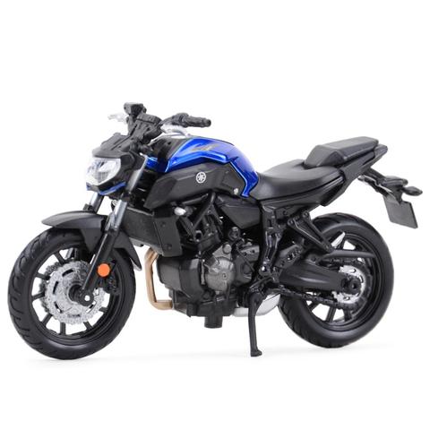 Maisto-vehículos estáticos de fundido a presión, juguetes modelo de motocicleta, escala 1:18, 2022, Yamaha MT07 ► Foto 1/6