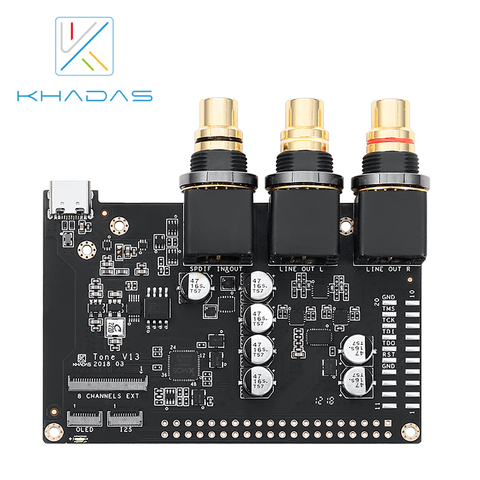 DAC de alto rendimiento con ES9038Q2M 32-Bit estéreo de Audio móvil de edición genérica de la placa de tono de Khadas ► Foto 1/3