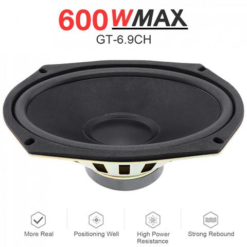 Altavoces Hifi universales, 1 unidad de 6x9 pulgadas, 600W, Audio y música estéreo para puerta de coche, con rango de frecuencia de rango completo ► Foto 1/6