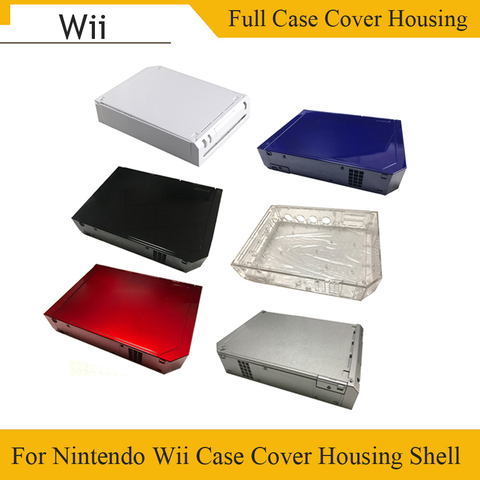 Funda completa carcasa con botón para Nintendo Wii, cubierta de embalaje funda carcasa para consola Wii ► Foto 1/6