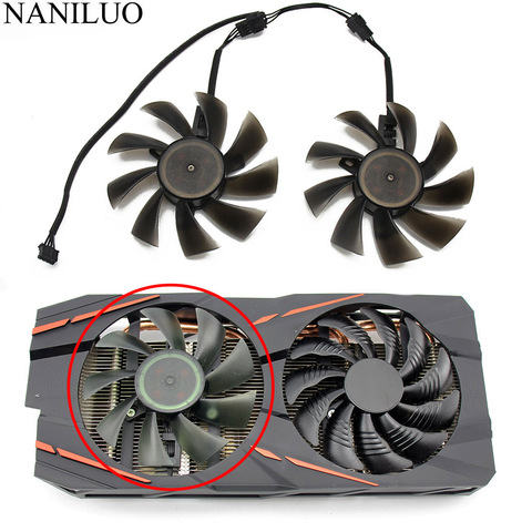 85MM T129215SU VENTILADOR DE 4Pin ventilador de refrigeración para Gigabyte GTX 1050, 1060, 1070, 960 RX 470, 480, 570, 580 de la tarjeta gráfica ventilador ► Foto 1/6