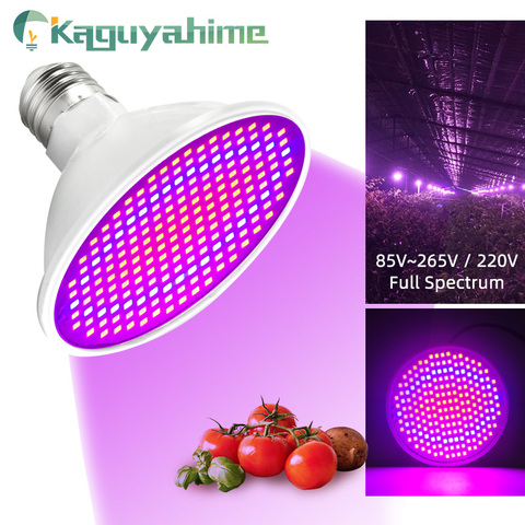 Kaguyahime-Luz LED de crecimiento para plantas de interior, Bombilla hidropónica para crecimiento de plantas de interior, E27 85-265V/220V, espectro completo ► Foto 1/6