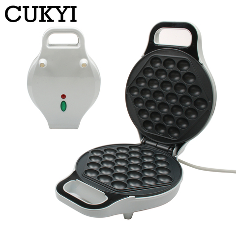 CUKYI hogar Waffle de huevo de selectric chino Hong Kong eggettes hojaldre pastel plancha de gofres máquina de masa semiesférica horno ► Foto 1/1