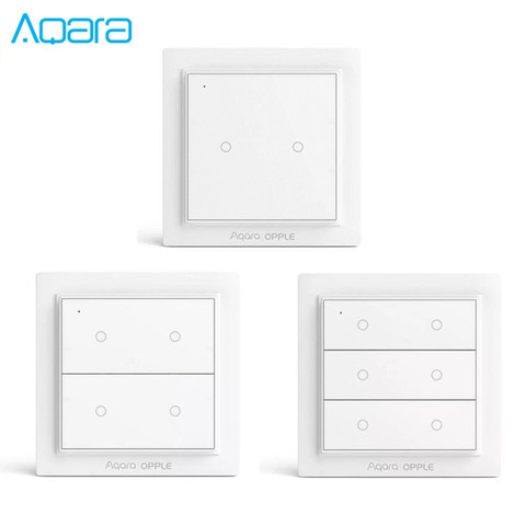 Aqara OPPLE-Interruptor de pared inteligente ZigBee sin cables, lámpara de Control remoto, inalámbrico, funciona con Kit de Casa de Apple ► Foto 1/6