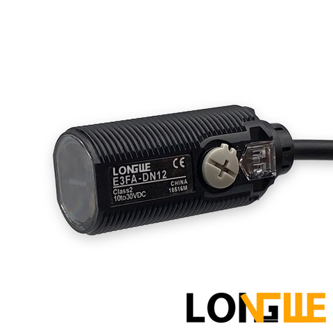 Interruptor Sensor de proximidad fotoeléctrico LONGWE E3FA-DN11 DP12, 10cm, 30cm, 4 cables, luz roja ► Foto 1/6