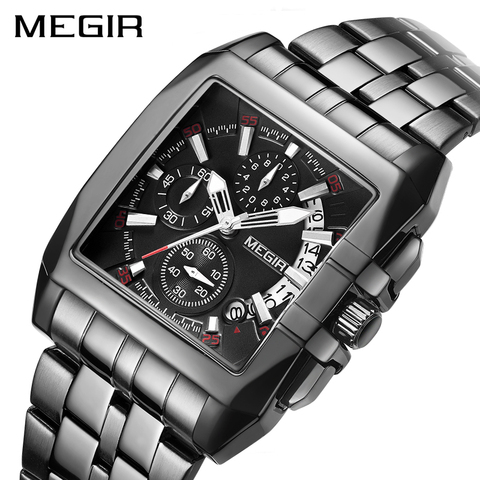 MEGIR-Reloj de lujo para hombre, cronógrafo deportivo, resistente al agua, de cuarzo, militar, Masculino ► Foto 1/6