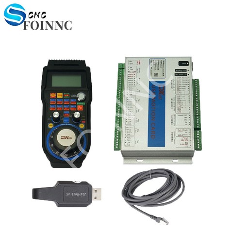 Kit de controlador Mach3, kit cnc Ethernet XHC de 2MHz, 3, 4, 6 ejes, Tarjeta de control de movimiento con volante de suspensión inalámbrica MPG, WHB04B ► Foto 1/6