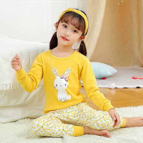 Nuevo invierno ropa de dormir para niños bebé de manga completa Pijamas Infantil 100% de Otoño de algodón juego de pijama para niños Niños Niñas Ropa 6 10 12Y ► Foto 1/6