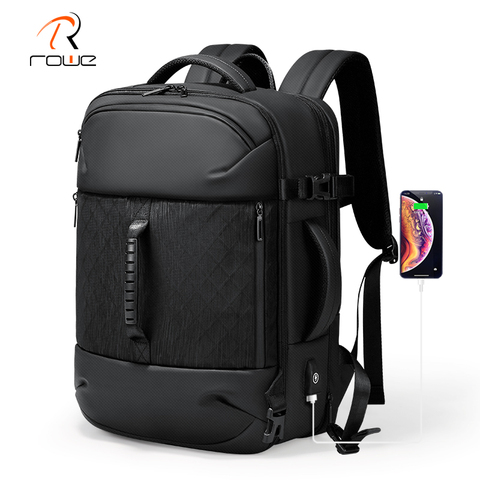 Rowe-Mochila De Negocios impermeable para hombre, morral para ordenador portátil de 17 pulgadas con carga USB, ideal para viajes al aire libre, 2022 ► Foto 1/6