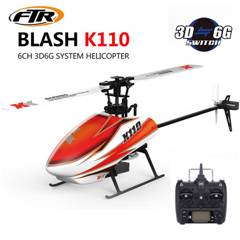 XK-Helicóptero teledirigido modelo K110 6CH sin escobillas sistema 3D-6G, juguete, RTF, compatible con FUTABA S-FHSS ► Foto 1/6