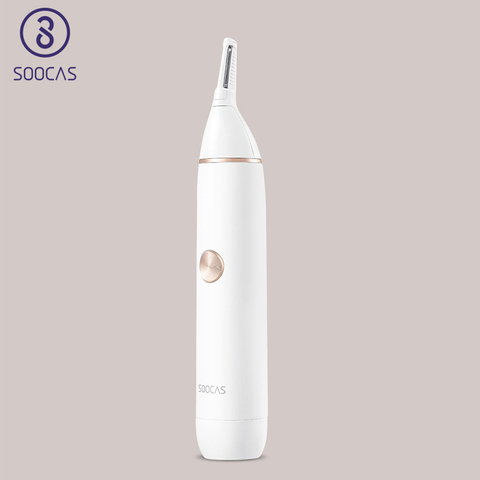 SOOCAS-recortador de pelo nasal N1 para hombres, afeitadora eléctrica de depilación de orejas, cuchilla inalámbrica impermeable, seguridad ► Foto 1/6