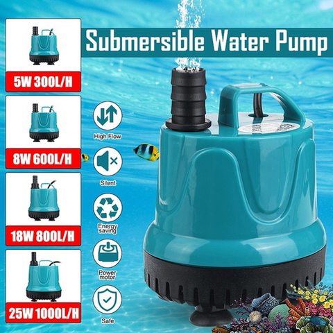 For Fountains Hydroponic Systems 1pc Mini Micro Submersible Water Pump 220V 300/600/800/1000L/H Low Noise Motor Pumps ► Foto 1/6
