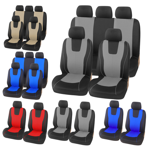 4 Uds. Y 9 Uds. Cubierta Universal de asiento de coche, adecuado para la mayoría de los asientos de decoración y protección ► Foto 1/6