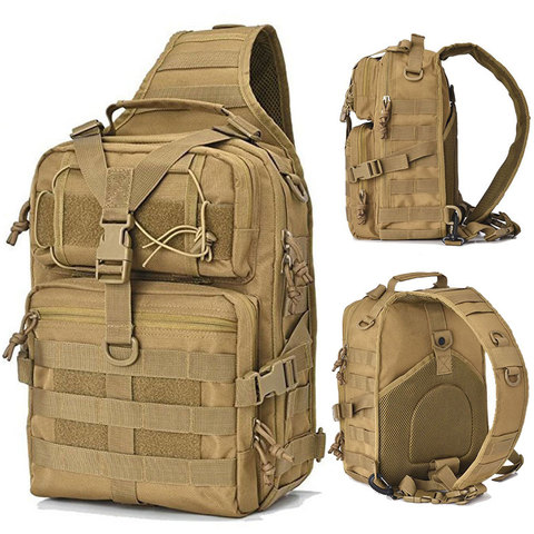 Mochila táctica de 20L, bolsa de asalto militar Molle EDC, mochila para exteriores, multifunción, para acampar, caza, paquete de tira impermeable ► Foto 1/6