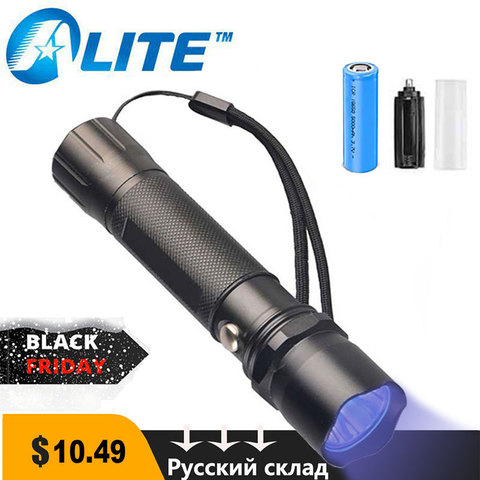 TMWT 5 w ultravioleta luz negra antorcha recargable 365 led de luz púrpura 365nm uv linterna ► Foto 1/6