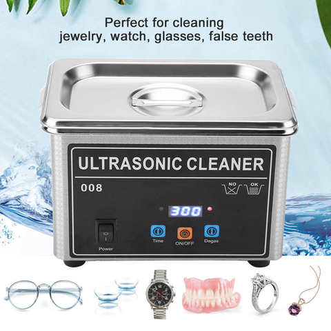 Máquina de limpieza por ultrasonidos para baño ultrasónico, 800ML, para reloj de joyería, gafas, dentadura postiza, ultrasonido, Reiniger ► Foto 1/6