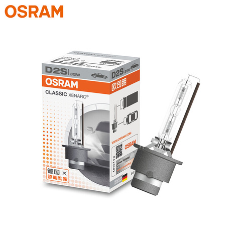 OSRAM D2S 66240CLC Xenón HID clásico Original faro de xenón de coche 12V 35W 4200K Blanco estándar luz Auto de la lámpara 1x ► Foto 1/6