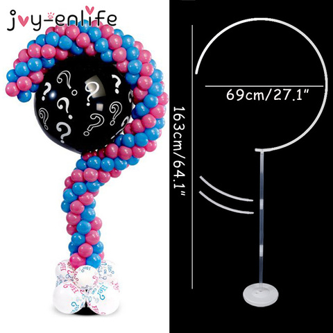 1 Juego de globos columna soporte de arco para fiesta en casa LED confeti globos con Clips de Base decoración de boda globo soporte ► Foto 1/6