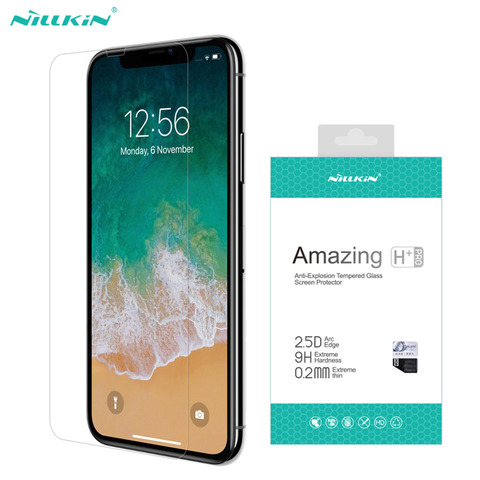 Nillkin-Protector de pantalla para iPhone 11 Pro Max X XR XS Max, vidrio templado H + PRO increíble, antiexplosión, 9H 2.5D, película para iPhone 11 ► Foto 1/6