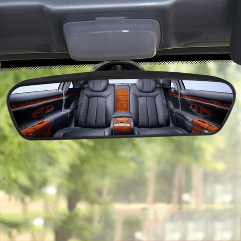 Más caliente coche espejo retrovisor Interior trasero espejo con PVC tonto-amplio ángulo de espejo retrovisor de convexo curva envío de la gota ► Foto 1/6