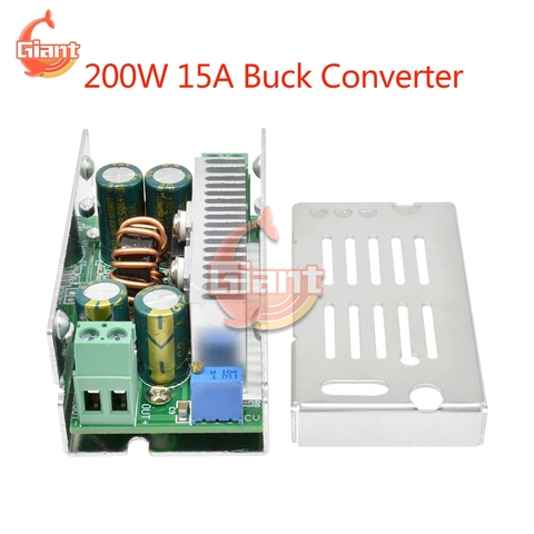 Convertidor de DC-DC Buck de 200W y 15A, módulo de fuente de alimentación reductor, regulador de tensión regulable, 8-60V, 48V a 1-36V, 5V, 12V, 24V, 19V ► Foto 1/6