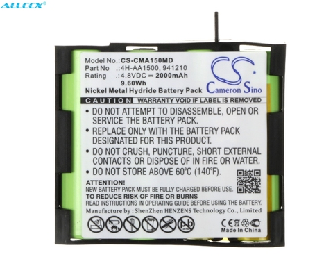 Batería Cameron Sino 2000mAh 4H-AA1500, 941210 para Compex Mi, mi-fitness, mi-sport, Performance mi-ready, Performance US ► Foto 1/6