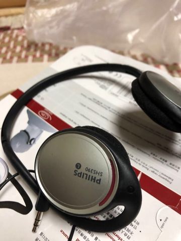 Philips-Auriculares deportivos SHS390, dispositivo colgante trasero, MP3, música, sin caja de embalaje ► Foto 1/6