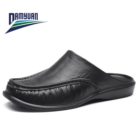 Damyuan 2022 hombres verano pantuflas livianas Casa EVA la mitad casa Zapatos Zapatillas de Interior de trabajo Casual zapatillas tamaño 40-47 ► Foto 1/6