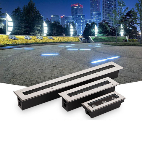 Nueva Luz LED subterránea para suelo de exteriores para jardín luz LED escaleras enterradas lámpara empotrada patio pared lavadora AC85-265V 12V IP67 ► Foto 1/6