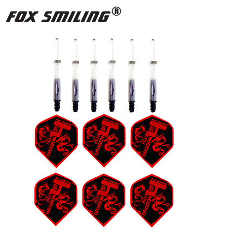 Fox Smiling  Nylon Dart Shafts And Popular Nice Pattern Darts Flights Dart Accessories For Soft And Steel Darts ► Foto 1/6