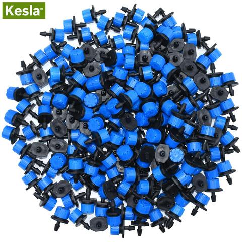 KESLA 30-1000X ajustable azul 1/4 ''de riego de nebulización de rociador goteador Micro Flujo de goteo riego de jardín de césped de efecto invernadero ► Foto 1/6