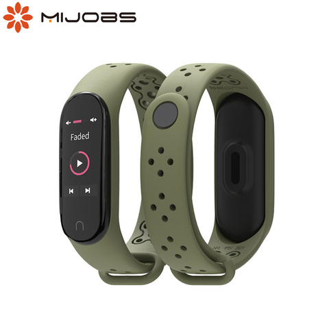 NFC-pulsera para Xiaomi Mi Band 3 y 4, Correa de silicona para pulsera inteligente Mi Band 3 y Mi Band 4, versión Global ► Foto 1/6