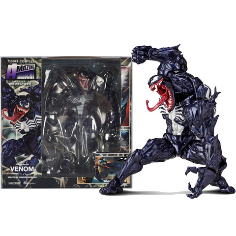 Marvel personaje Venom en la película The Amazing Spiderman BJD figura modelo juguetes 18cm ► Foto 1/6